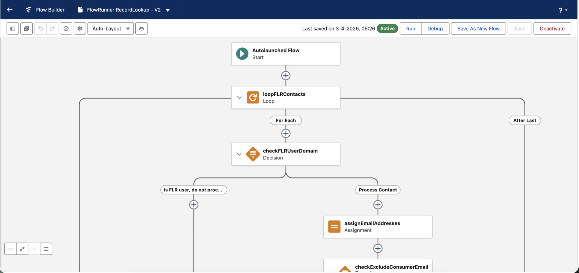 RecordLookup Flow override in Flow Builder with custom matching logic for Contacts, Accounts, and Opportunities